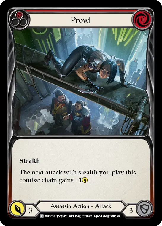 Prowl RED OUT033 - Outsiders - Flesh and blood card