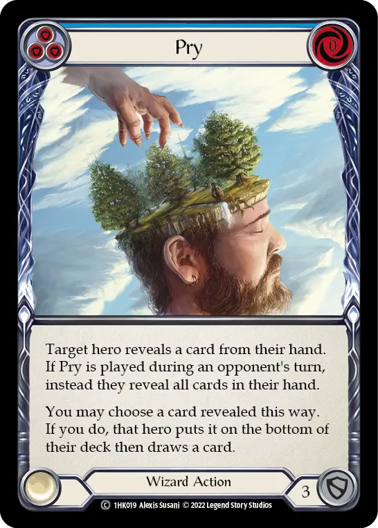 Pry BLUE 1HK019 - Kano - Blitz Deck - Flesh and blood card