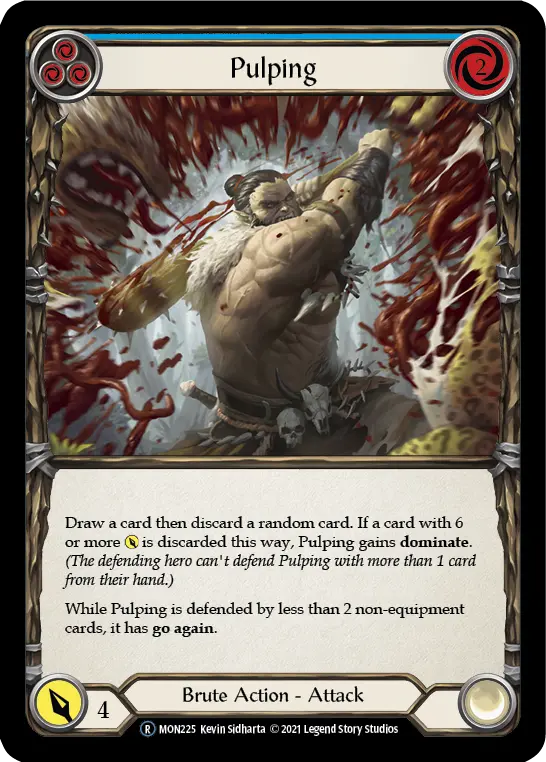 Pulping BLUE U-MON225-RF - Monarch - Unlimited - Flesh and blood card