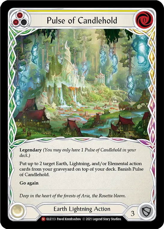 Pulse of Candlehold YELLOW ELE113 - Tales of Aria - Flesh and blood card