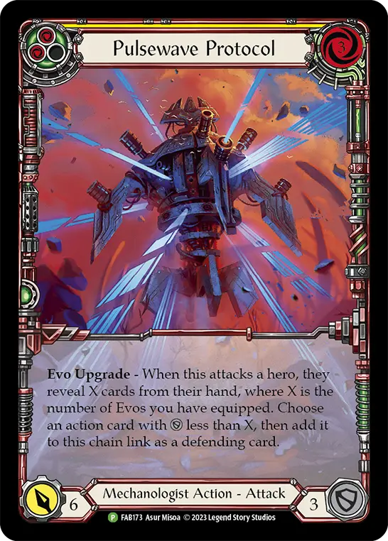 Pulsewave Protocol YELLOW FAB173-RF - Calling - Bright Lights - Flesh and blood card