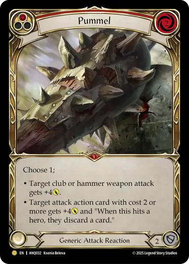 Pummel ANQ032 - Compendium of Rathe - Antiquity Pack - Flesh and blood card