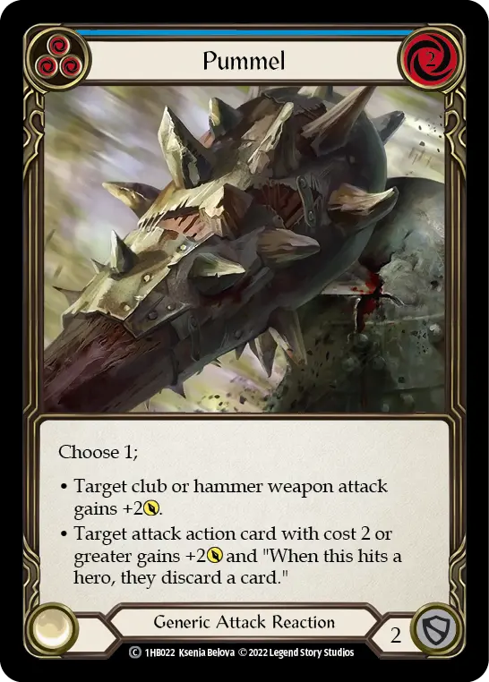 Pummel BLUE 1HB022 - Bravo - Blitz Deck - Flesh and blood card