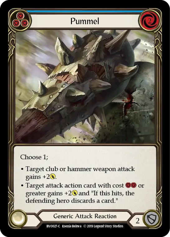 Pummel BLUE BVO027 - Bravo, Showstopper - Hero Deck - Flesh and blood card