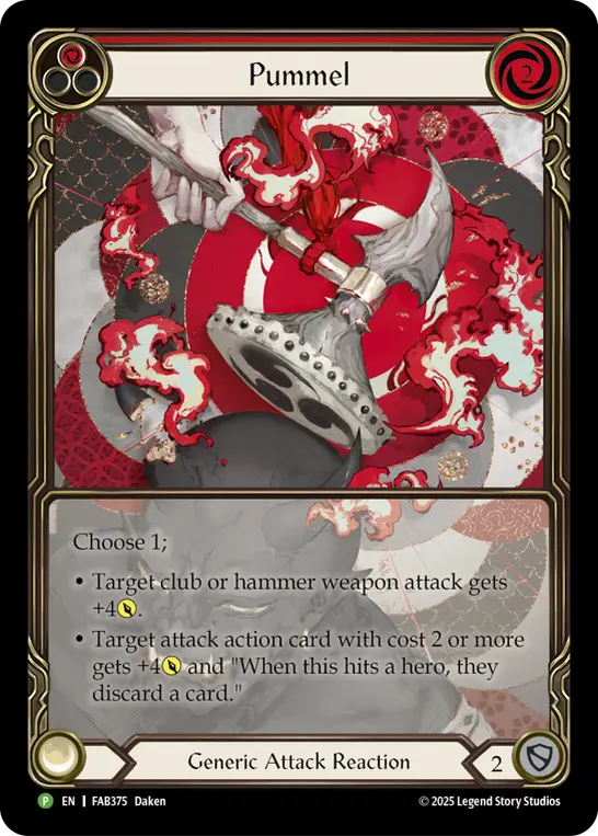 Pummel RED FAB375-RF - Calling - Super Slam - Flesh and blood card