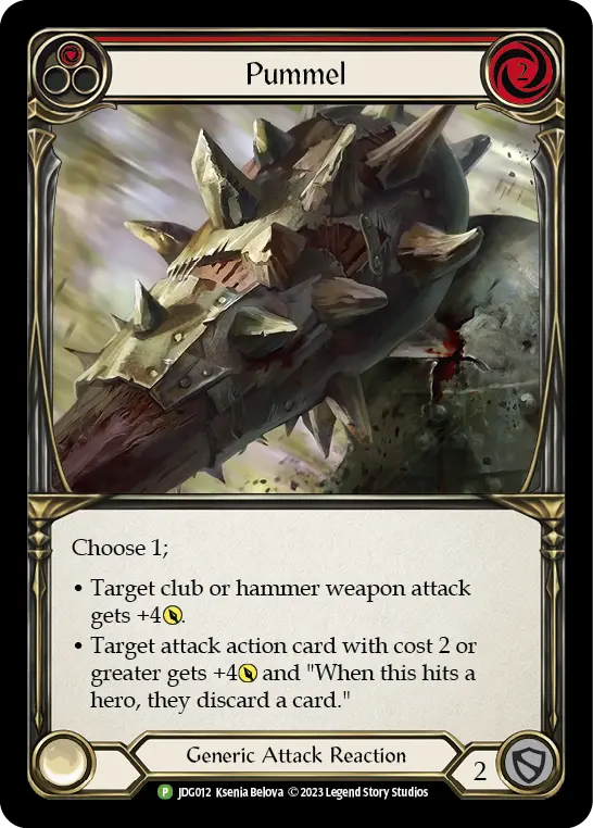 Pummel RED JDG012-CF - Judge Pack - Season 1 - Flesh and blood card