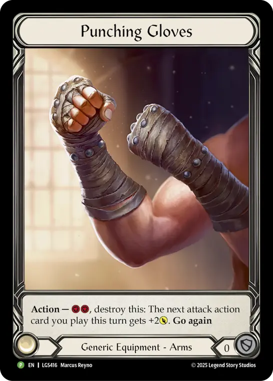 Punching Gloves LGS416-CF - Pre-release - Super Slam - Flesh and blood card