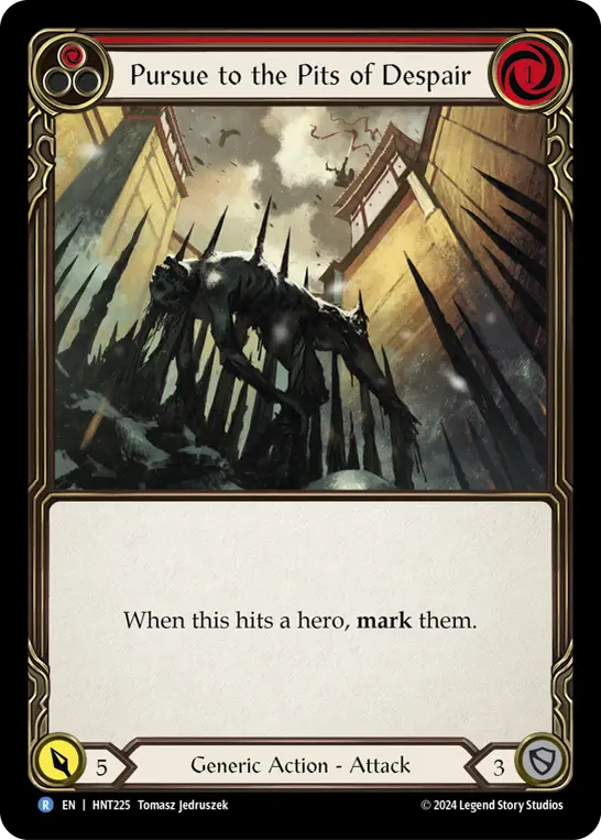Pursue to the Pits of Despair RED HNT225 - The Hunted - Flesh and blood card