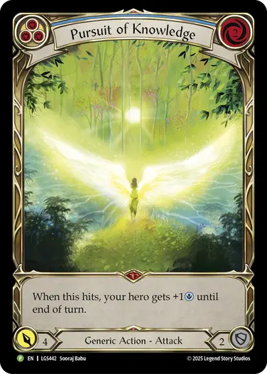 Pursuit of Knowledge LGS442-CF - Release Celebration - Compendium of Rathe - Flesh and blood card
