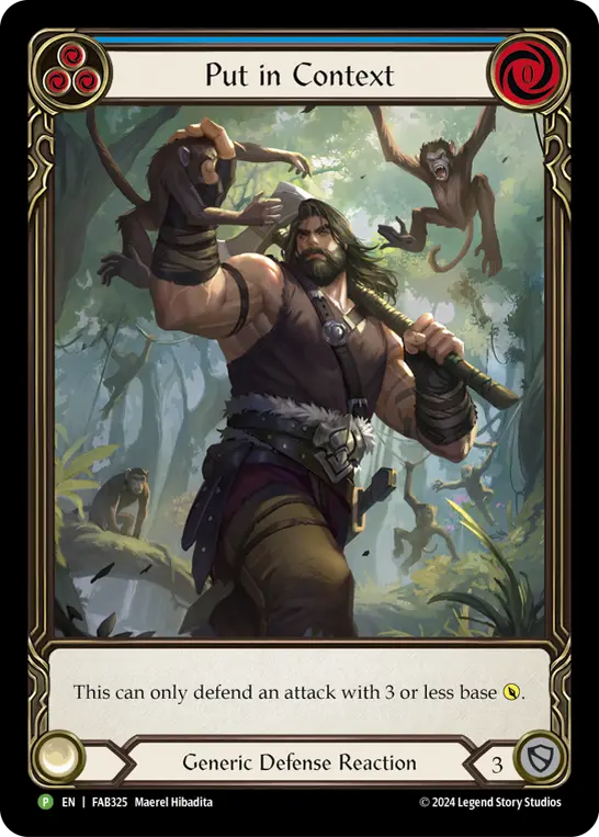 Put in Context BLUE FAB325-RF - Conventions - The Hunted - Flesh and blood card