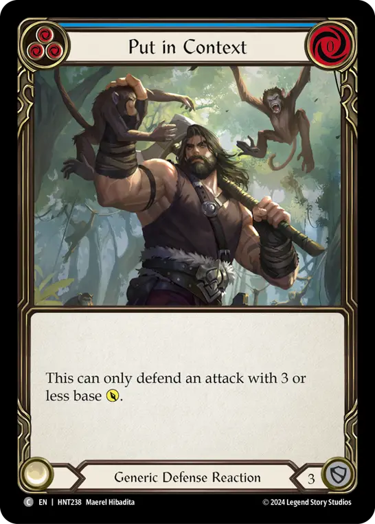 Put in Context BLUE HNT238 - The Hunted - Flesh and blood card