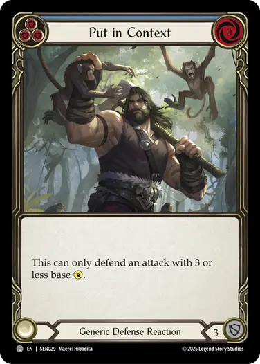 Put in Context SEN029 - Silver Age Chapter 2 - Enigma - Flesh and blood card