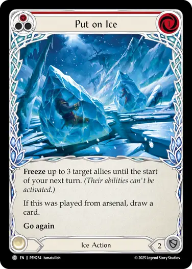 Put on Ice PEN234 - Compendium of Rathe - Flesh and blood card