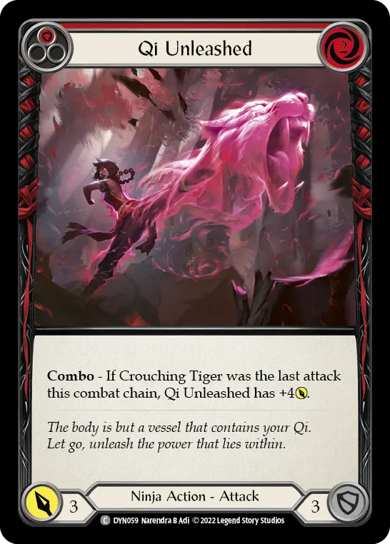 Qi Unleashed RED DYN059 - Dynasty - Flesh and blood card