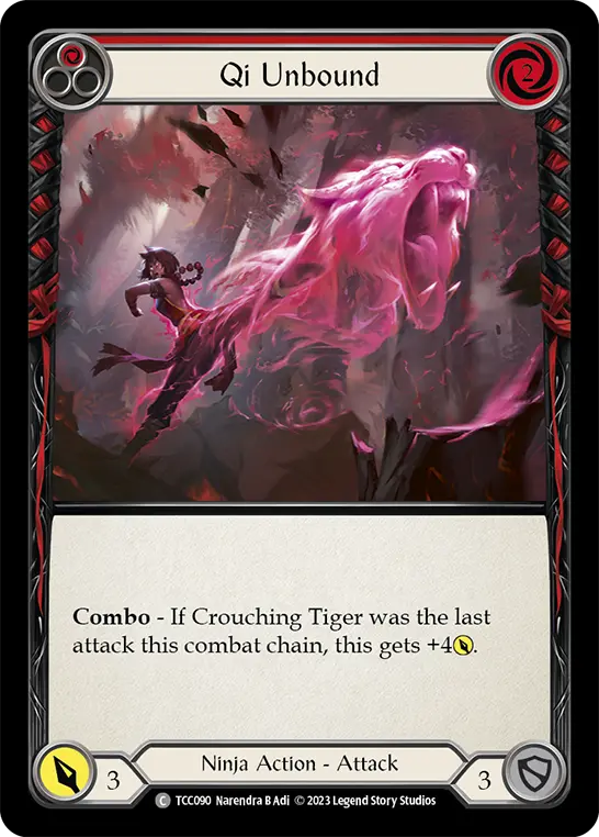 Qi Unleashed RED TCC090 - Round the Table: TCC x LSS - Flesh and blood card