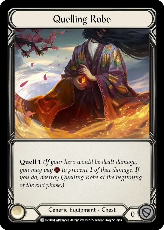 Quelling Robe UZU004 - Uzuri - Blitz Deck - Flesh and blood card