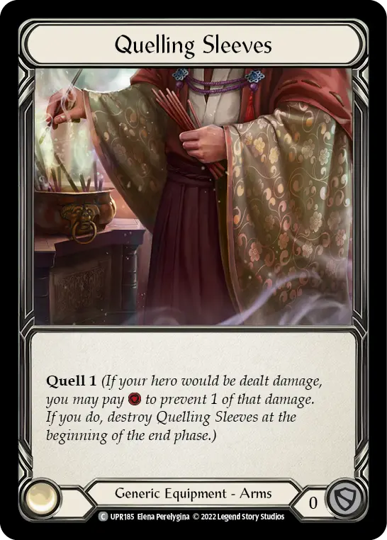 Quelling Sleeves UPR185 - Uprising - Flesh and blood card