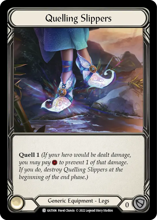 Quelling Slippers KAT006 - Katsu - Blitz Deck - Flesh and blood card
