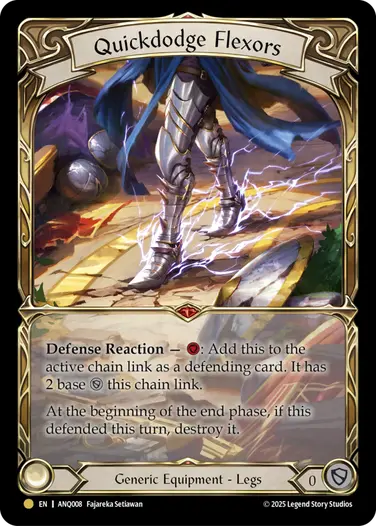 Quickdodge Flexors ANQ008-RF - Compendium of Rathe - Antiquity Pack - Flesh and blood card