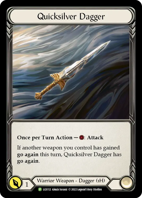 Quicksilver Dagger LGS112-CF - Armory - Season 8 - Flesh and blood card