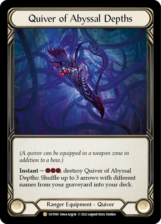 Quiver of Abyssal Depths OUT095-RF - Outsiders - Flesh and blood card