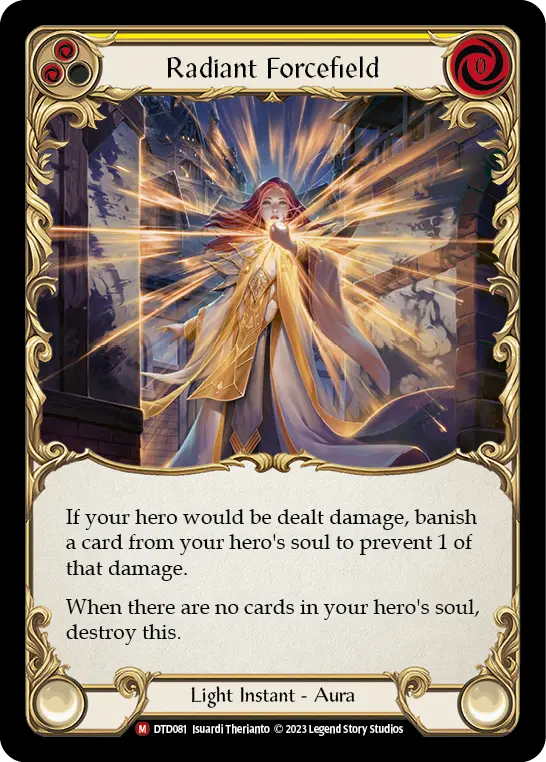 Radiant Forcefield YELLOW DTD081 - Dusk till Dawn - Flesh and blood card