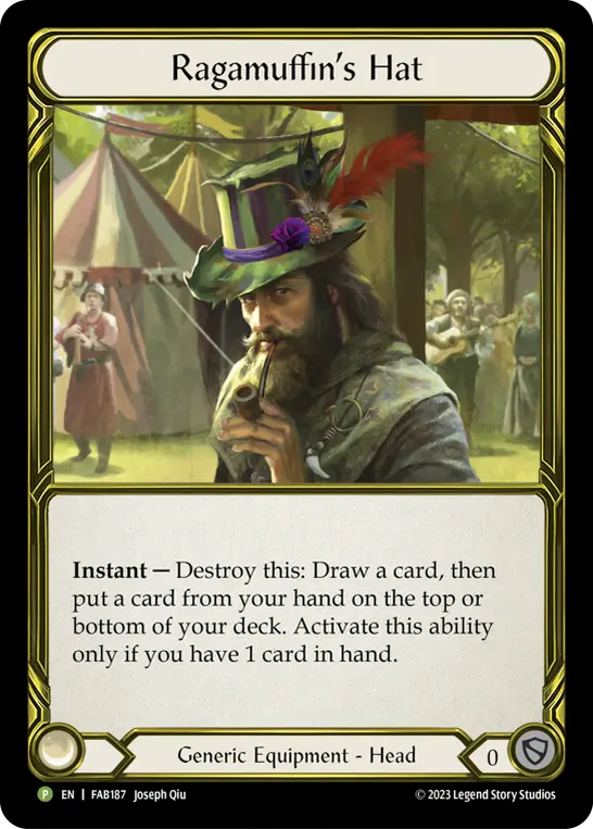 Ragamuffin's Hat FAB187-GF - Road to Nationals - 2024 - Flesh and blood card