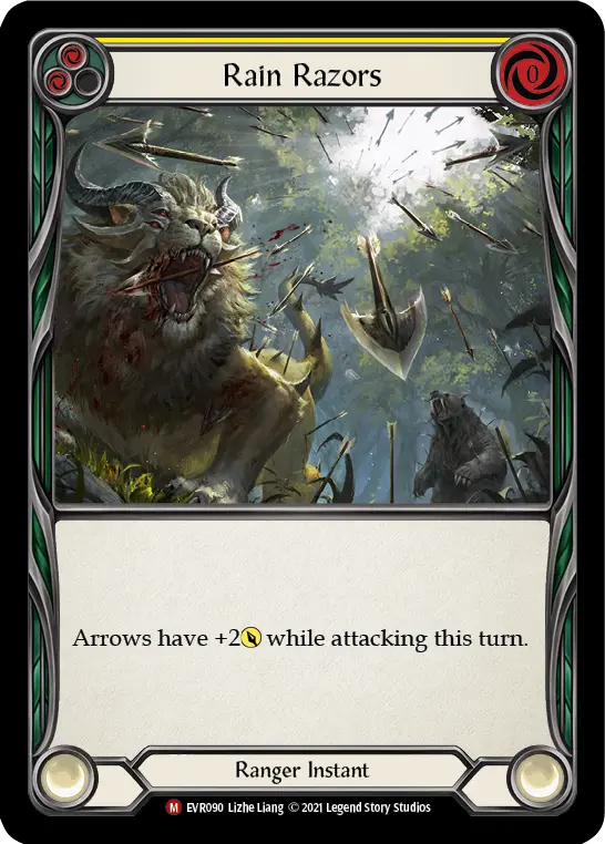 Rain Razors YELLOW EVR090 - Everfest - Flesh and blood card