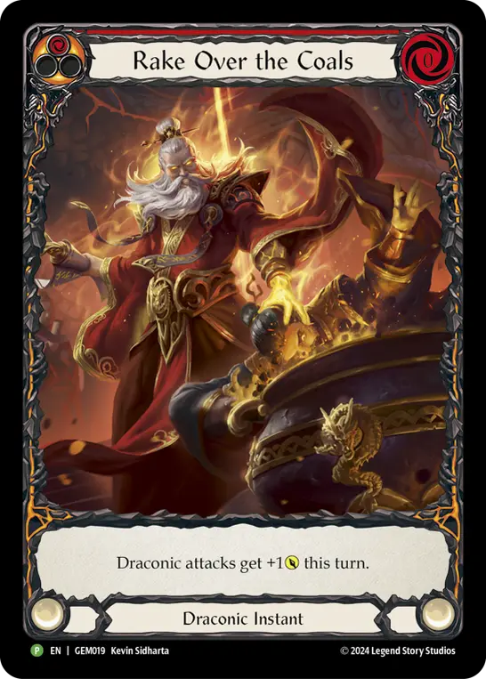Rake Over the Coals RED GEM019 - GEM - Pack 1 - Flesh and blood card