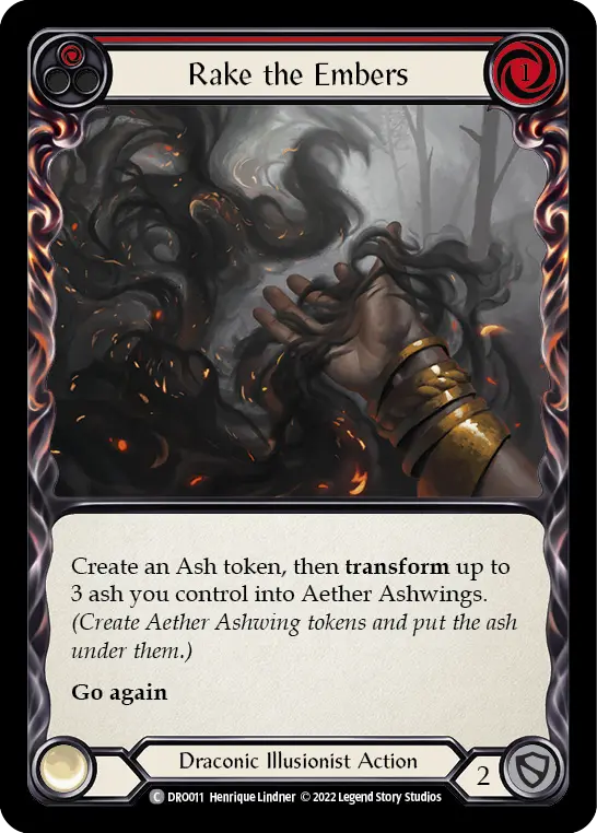 Rake the Embers RED DRO011 - Dromai - Blitz Deck - Flesh and blood card