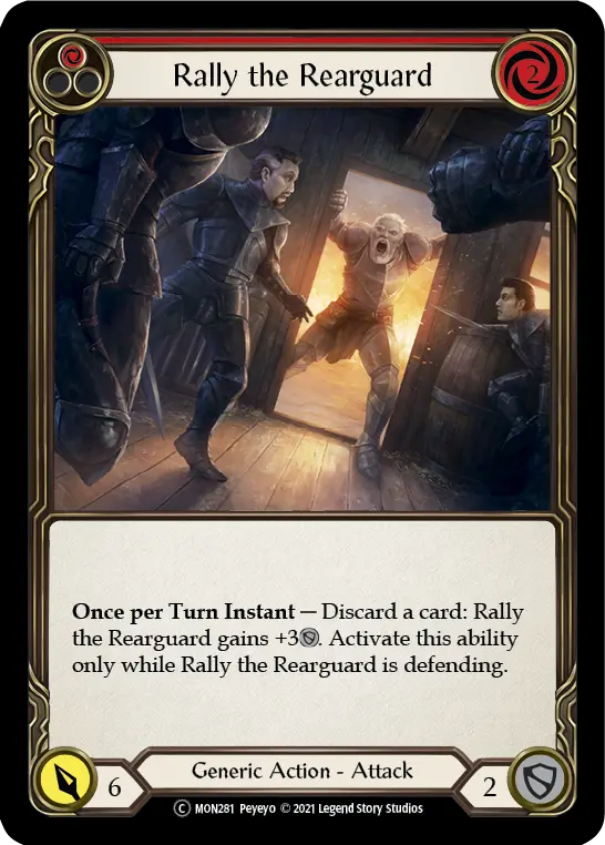 Rally the Rearguard RED U-MON281 - Monarch - Unlimited - Flesh and blood card