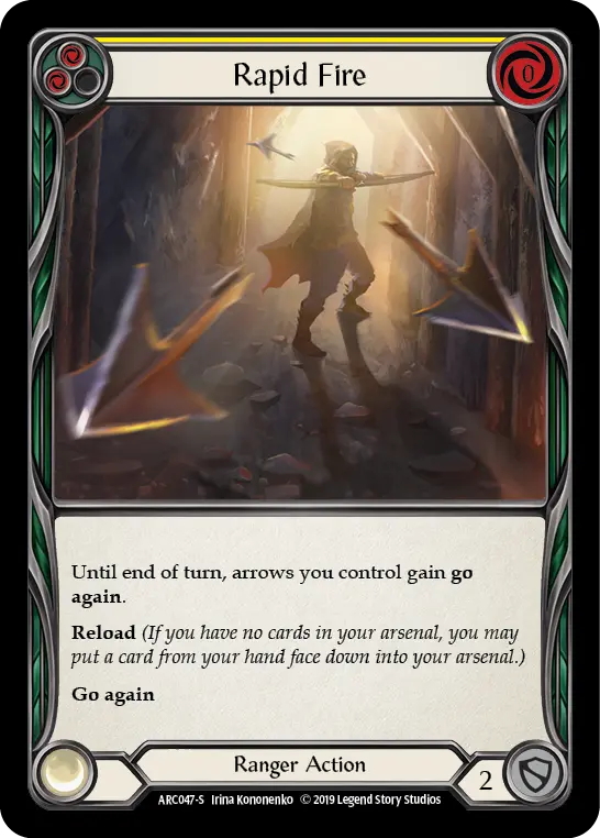 Rapid Fire YELLOW ARC047 - Arcane Rising - Flesh and blood card