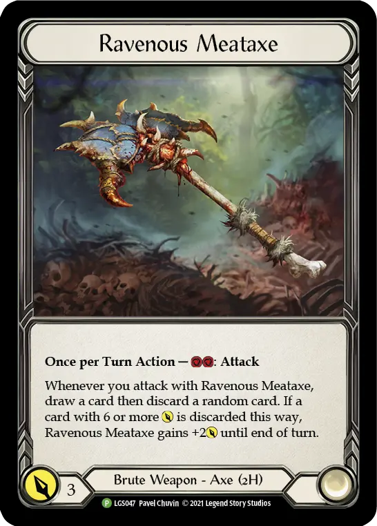 Ravenous Meataxe LGS047-CF - Armory - Season 4 - Flesh and blood card
