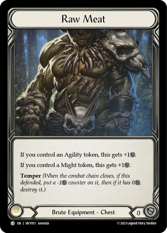 Raw Meat HVY011 - Heavy Hitters - Flesh and blood card