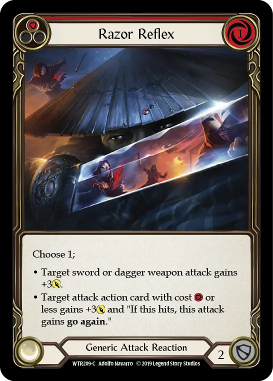 Razor Reflex RED WTR209 - Welcome to Rathe - Flesh and blood card