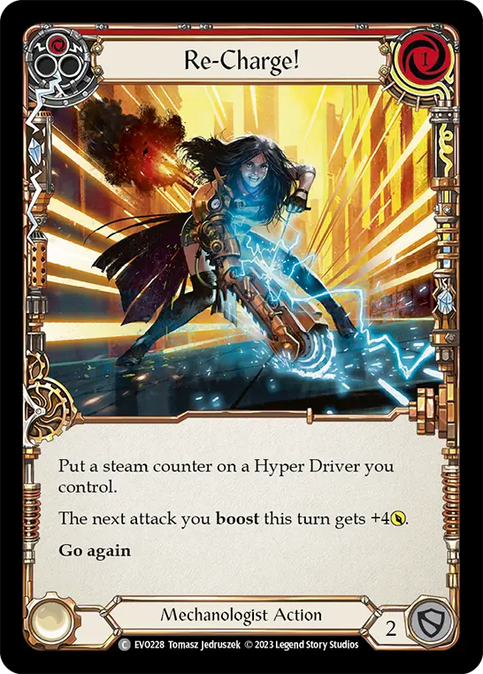 Re-Charge! RED EVO228 - Bright Lights - Flesh and blood card