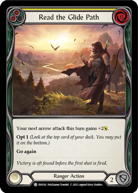 Read the Glide Path YELLOW EVR101 - Everfest - Flesh and blood card