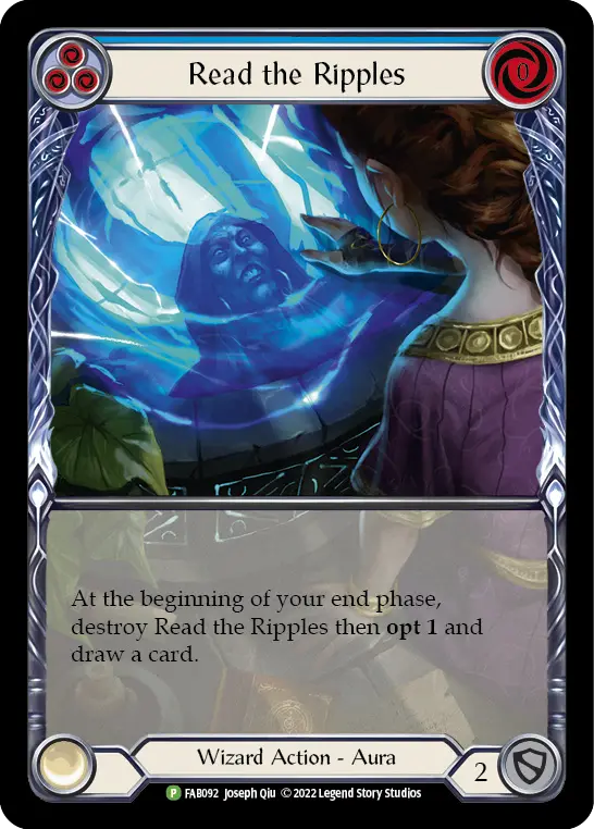 Read the Ripples BLUE FAB092-RF - Marketing - Content Creators Uprising - Flesh and blood card