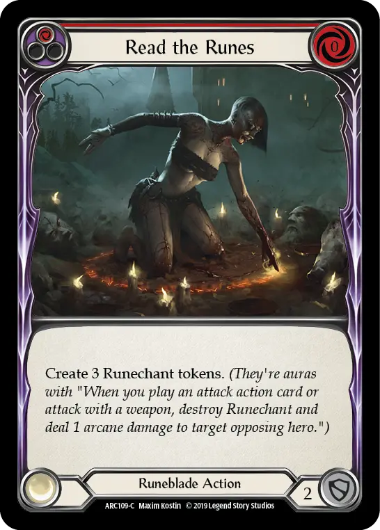 Read the Runes RED ARC109 - Arcane Rising - Flesh and blood card
