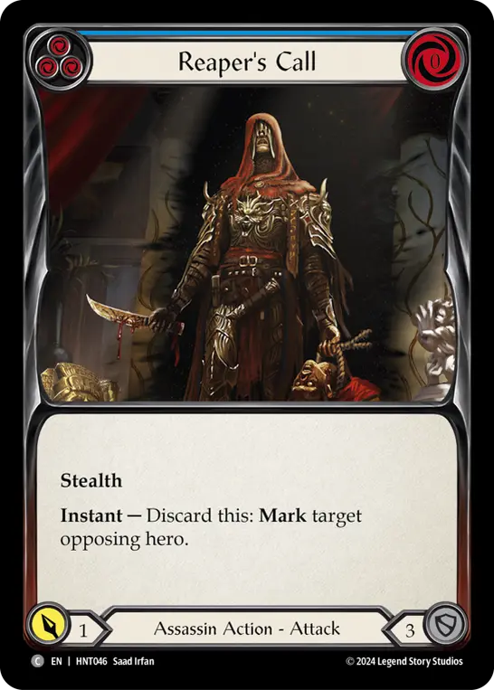 Reaper's Call BLUE HNT046 - The Hunted - Flesh and blood card