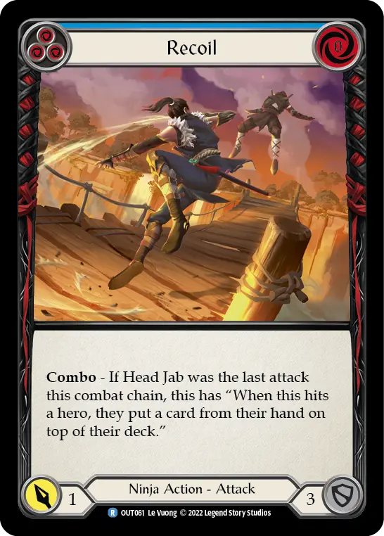 Recoil BLUE OUT061 - Outsiders - Flesh and blood card