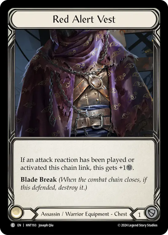 Red Alert Vest HNT193 - The Hunted - Flesh and blood card