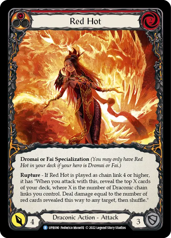 Red Hot RED UPR090 - Uprising - Flesh and blood card