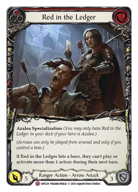 Red in the Ledger RED 1HP229 - History Pack 1 - Flesh and blood card