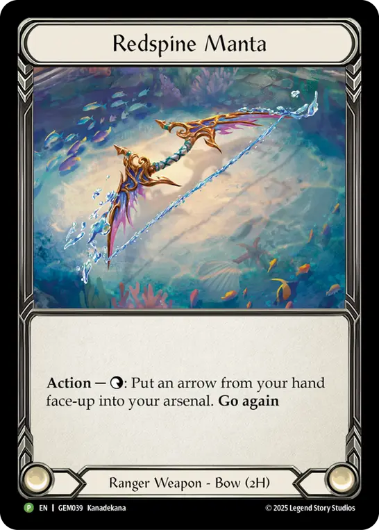 Redspine Manta GEM039-CF - GEM - Pack 2 - Flesh and blood card