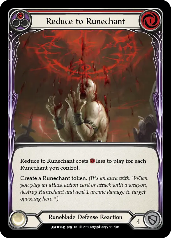 Reduce to Runechant RED ARC088 - Arcane Rising - Flesh and blood card