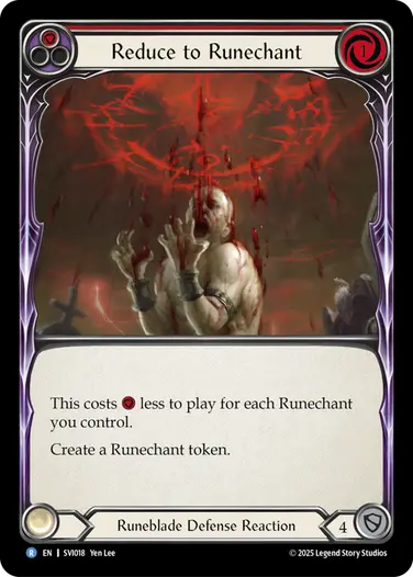 Reduce to Runechant SVI018 - Silver Age Chapter 1 - Viserai - Flesh and blood card