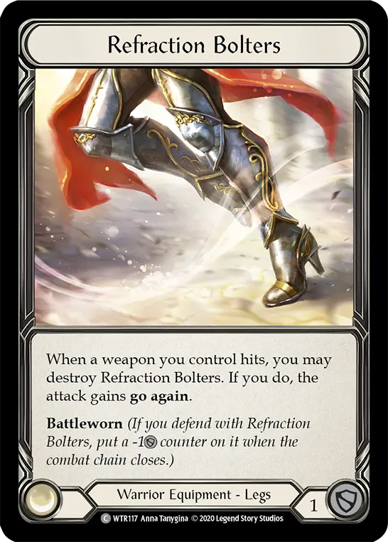 Refraction Bolters R-WTR117 - Welcome to Rathe - Unlimited Revised - Flesh and blood card