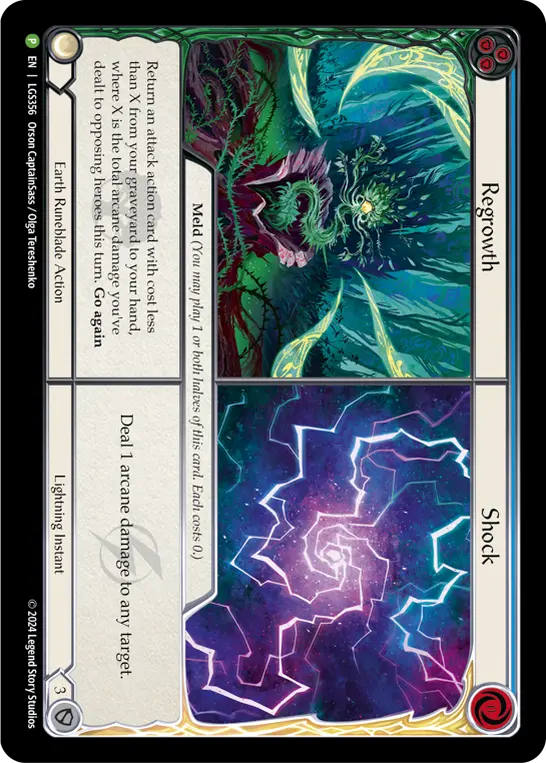Regrowth||Shock BLUE LGS356-CF - Armory - Season 14 Holiday - Flesh and blood card