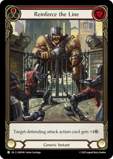 Reinforce the Line GEM140 - GEM - Pack 4 - Flesh and blood card
